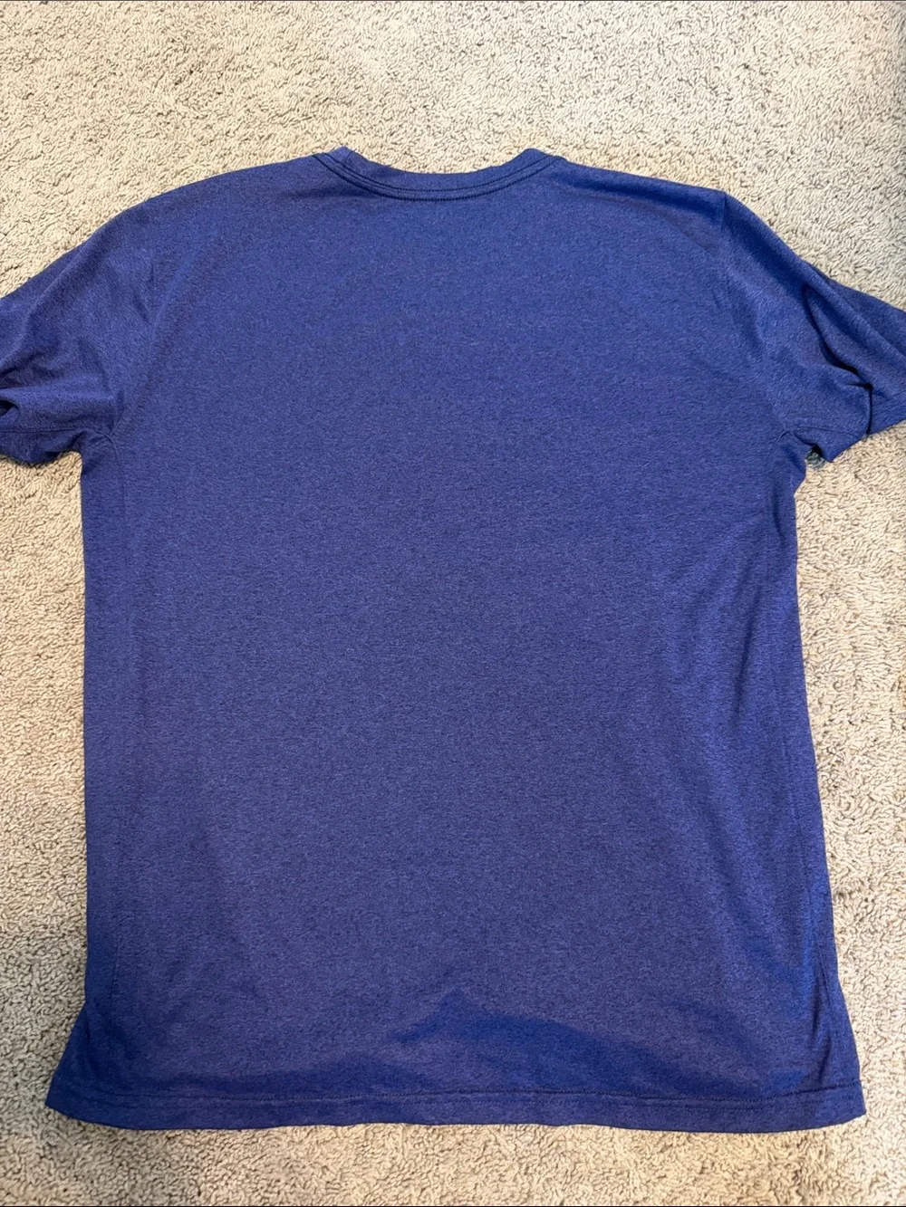 Nike Short Sleeve Performance Tee in Royal Blue with Blue Swoosh